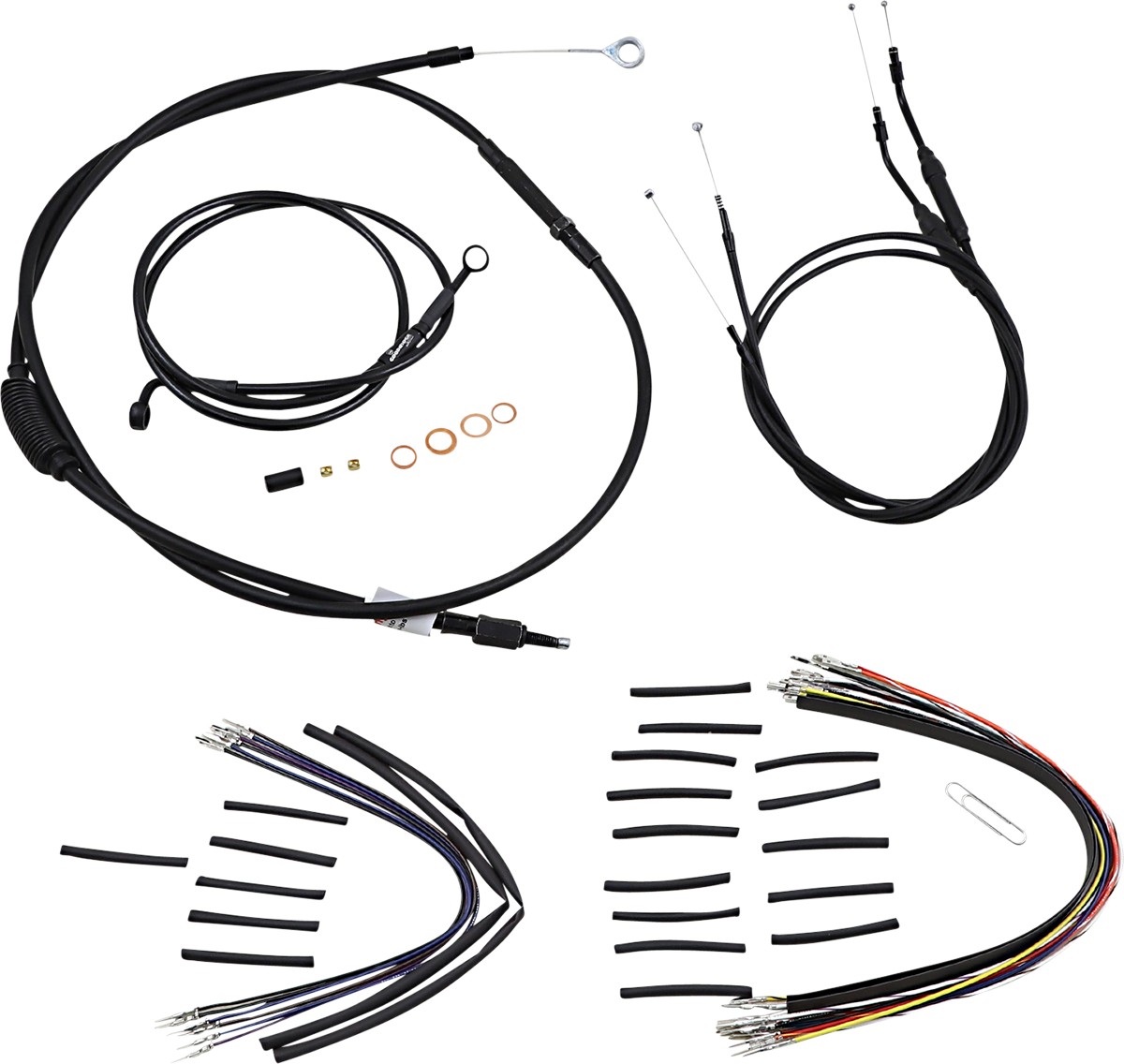 Burly T-Bar Cable Installation Kit For Harley Dyna 2007-2011