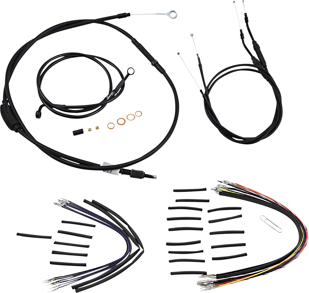 Burly T-Bar Cable Installation Kit For Harley Dyna 2007-2011