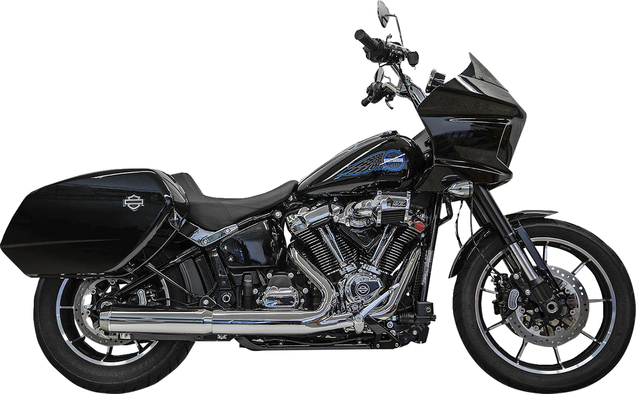 Bassani xhaust 4" Slip-On Muffler with 2-1/2" x 10" Baffle Core - Chrome - 49-State Harley Davidson