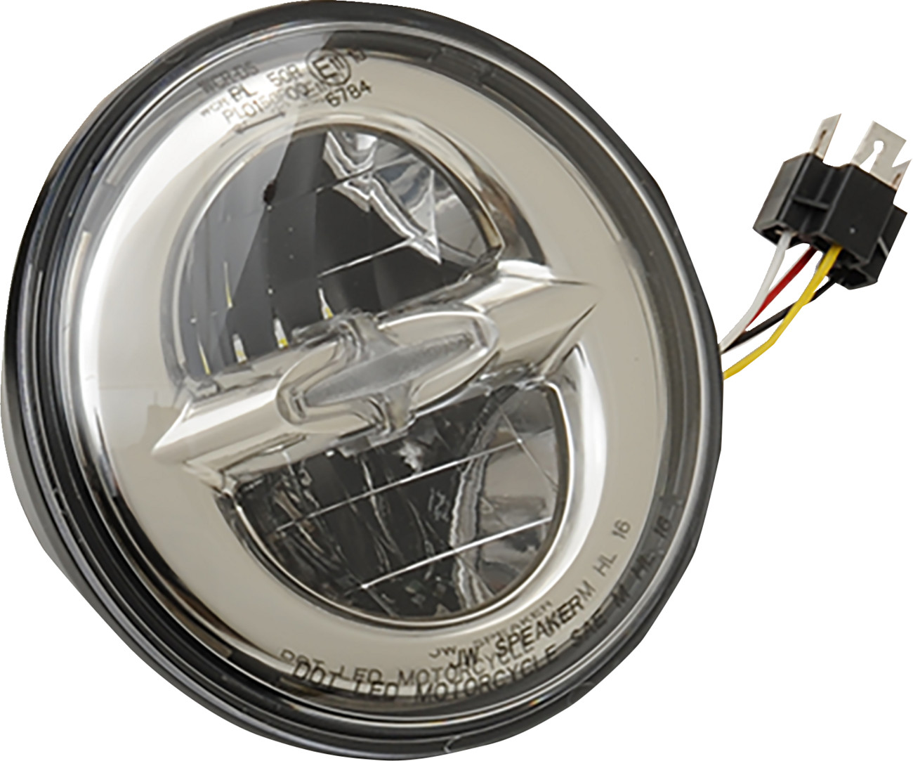 Drag specialties Headlamp - Reflector Style - 5-3/4" - LED - Chrome