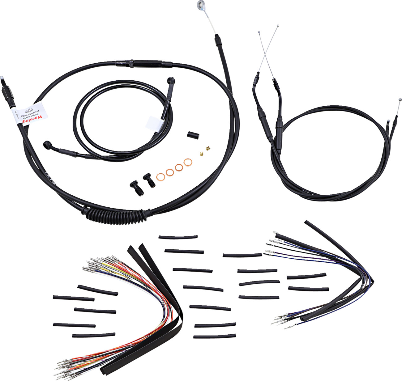 Burly Handlebar Cable Installation Kit For Harley Dyna 1998-2005