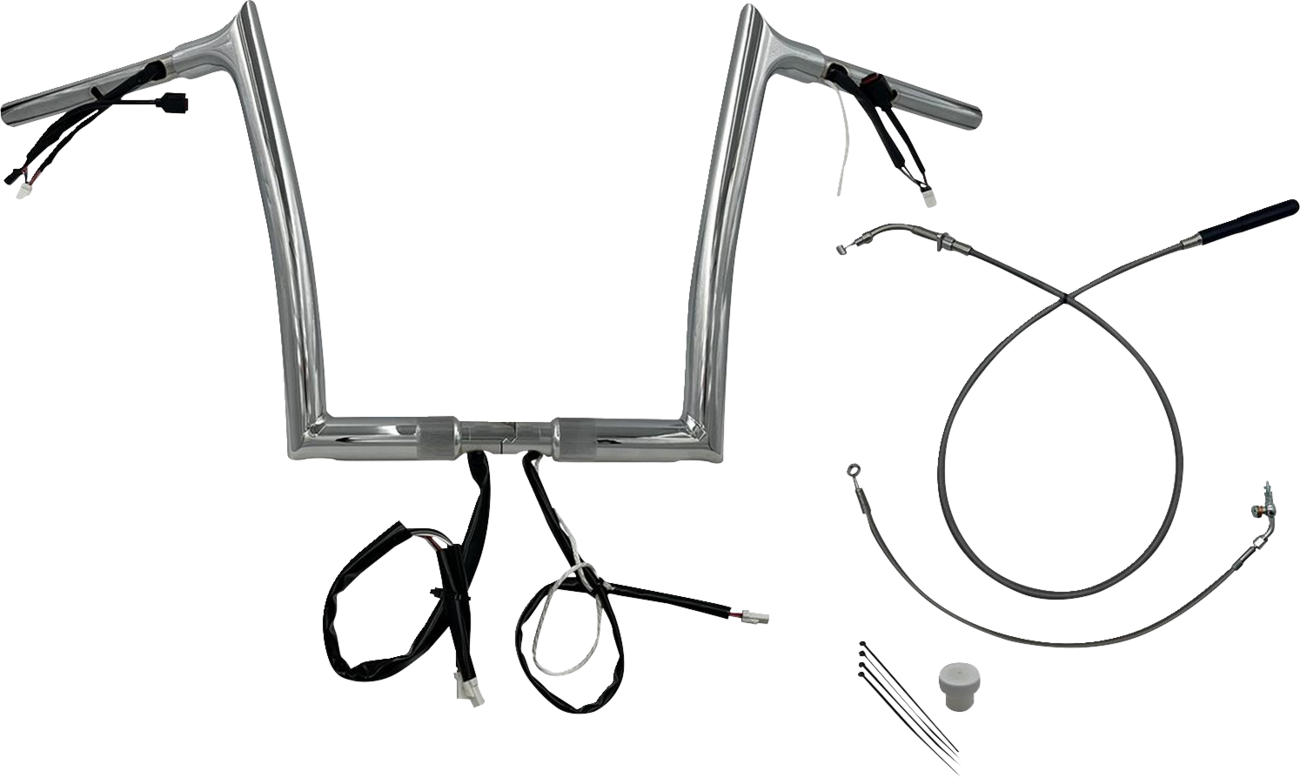 FAT BAGGERS INC. 1-1/4" EZ Install Pointed Top Handlebar