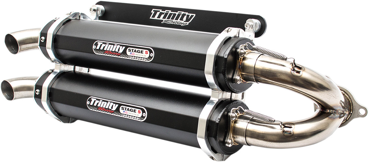 Trinity Racing Stage 5 Slip-On Exhaust Polaris RZR XP / XP4 Turbo / Turbo S 2016-2020