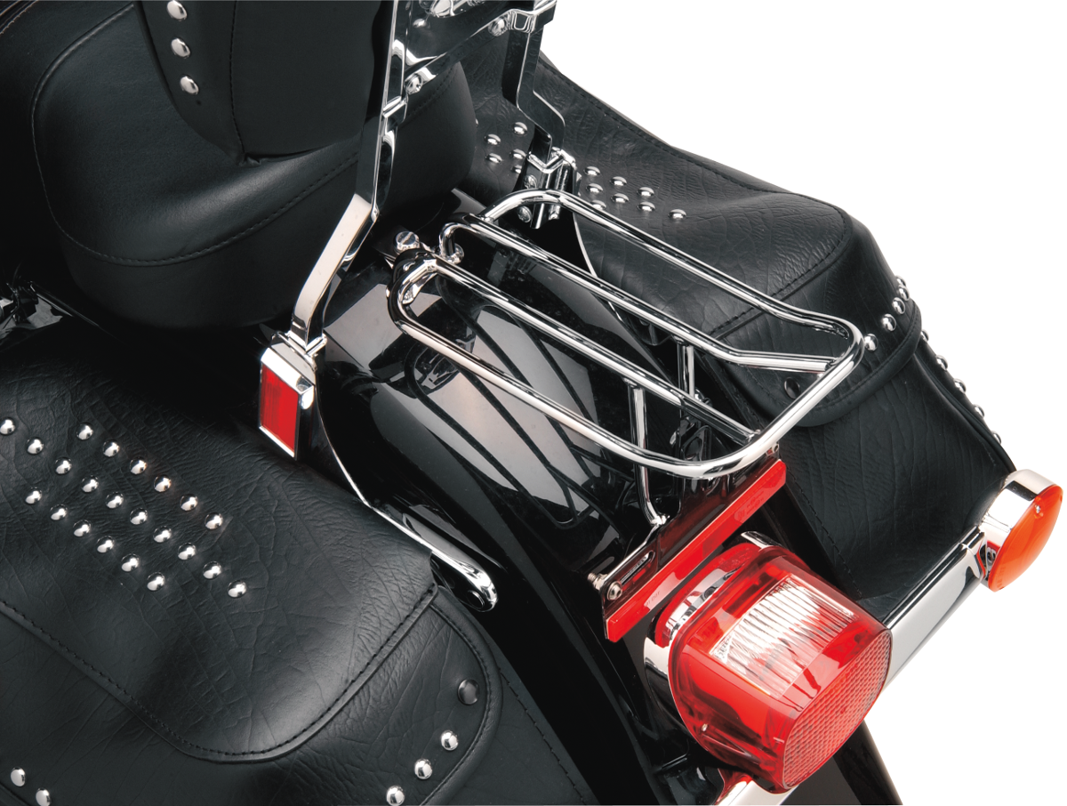 Drag Specialties Chrome Rear Fender Luggage Rack for 86-05 Harley Softail FLSTF