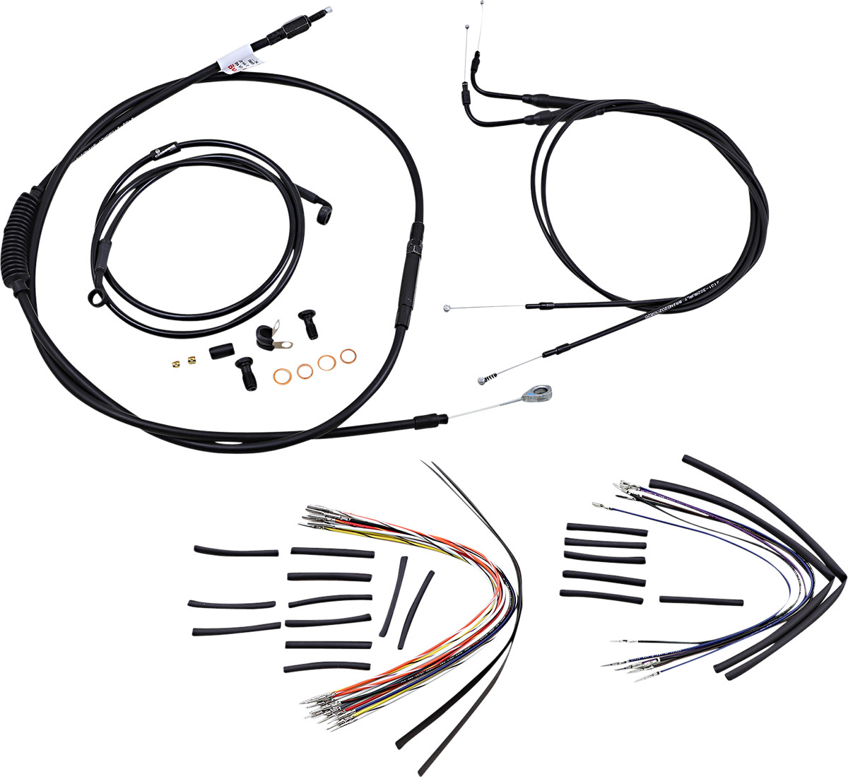 Burly Handlebar Cable Installation Kit For Harley Softail FL 2000-2006