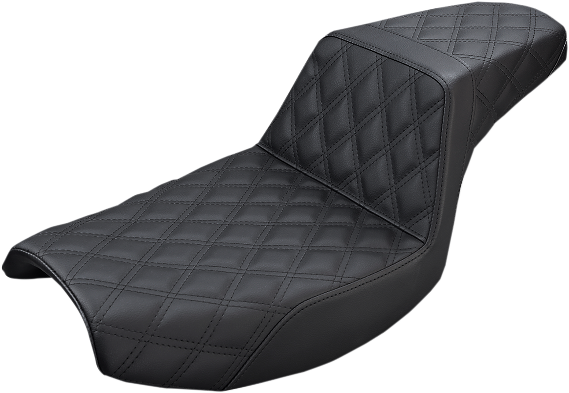 SADDLEMEN Step-Up Seat — Full Lattice Stitch
