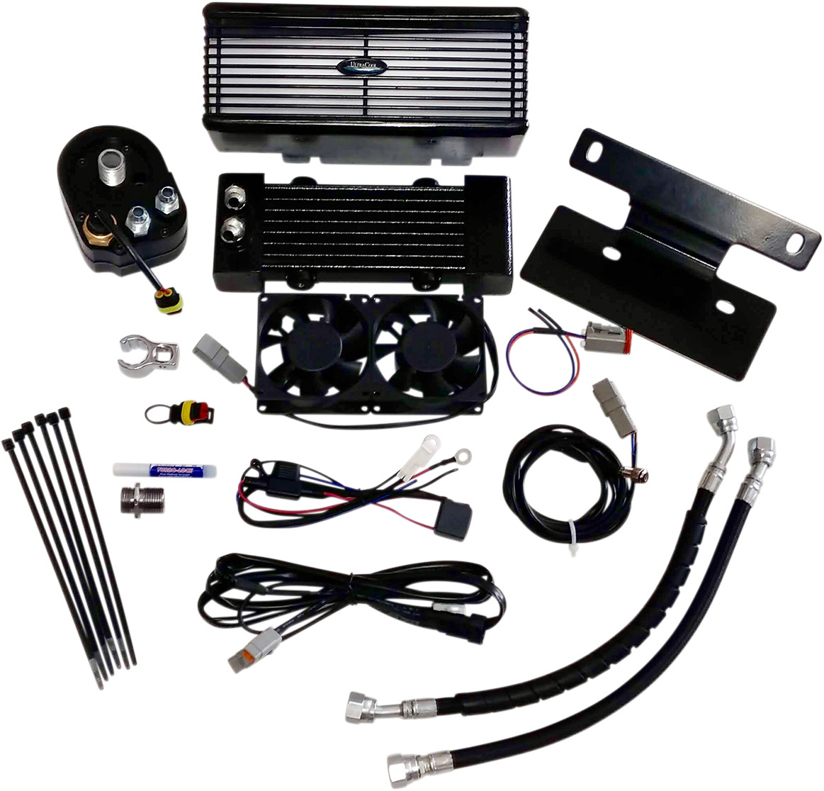 UltraCool Below Regulator Mount Oil Cooler Kit For Harley Touring 2009-2016