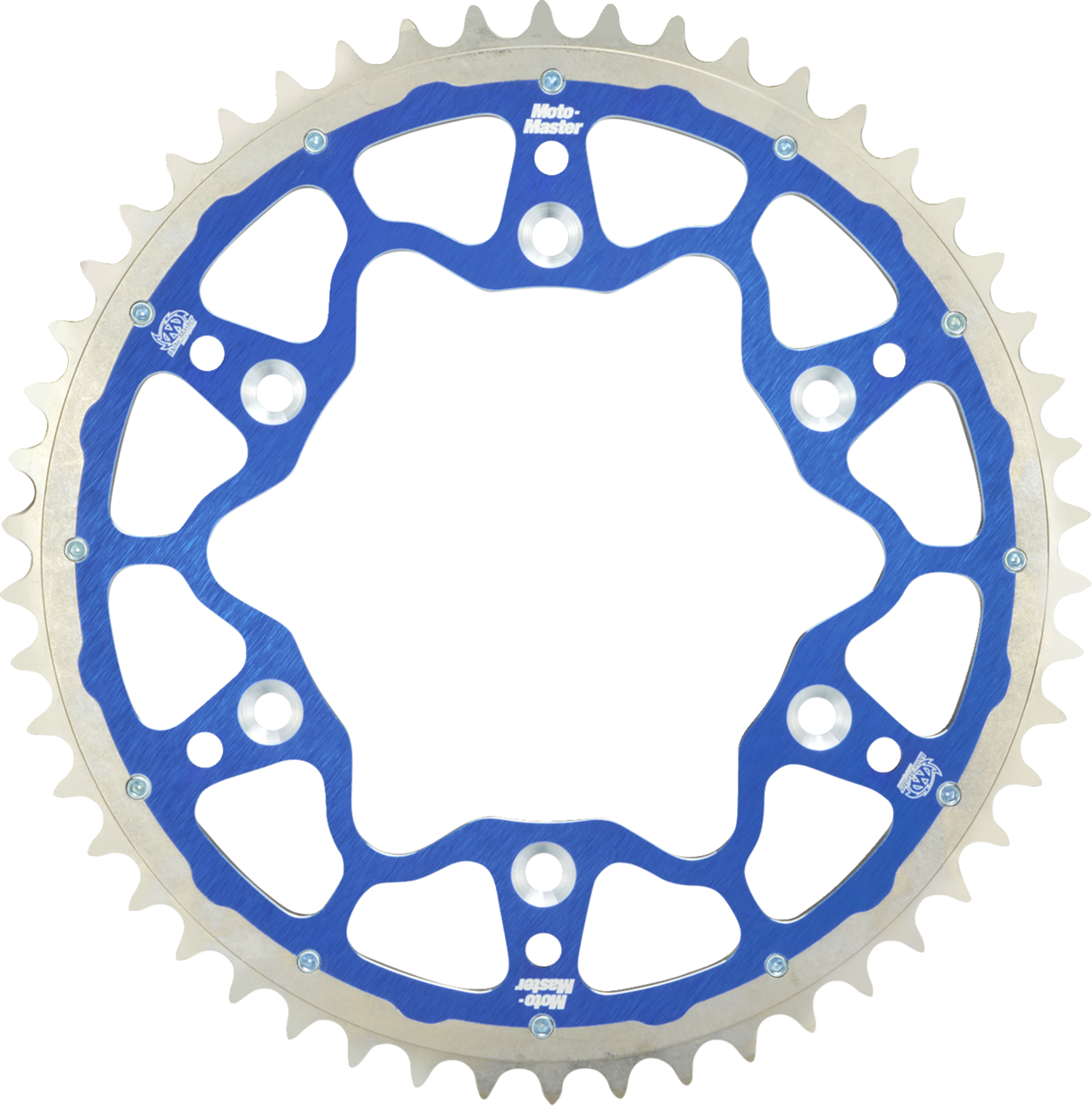 Moto-master Fusion Series Dual Ring Rear Sprocket - 50 Tooth - Blue - TM 50T
