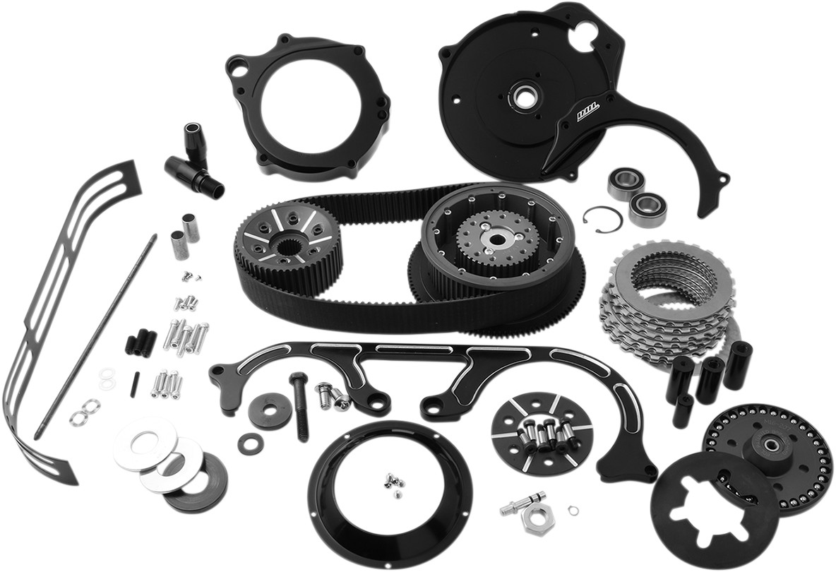 BELT DRIVES LTD. 2" Open Belt Drive Kit with 2-Piece Motor Plate