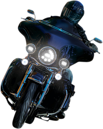 Custom Dynamics ProBeam 7" Adaptive LED Headlight For Harley 1994-2016