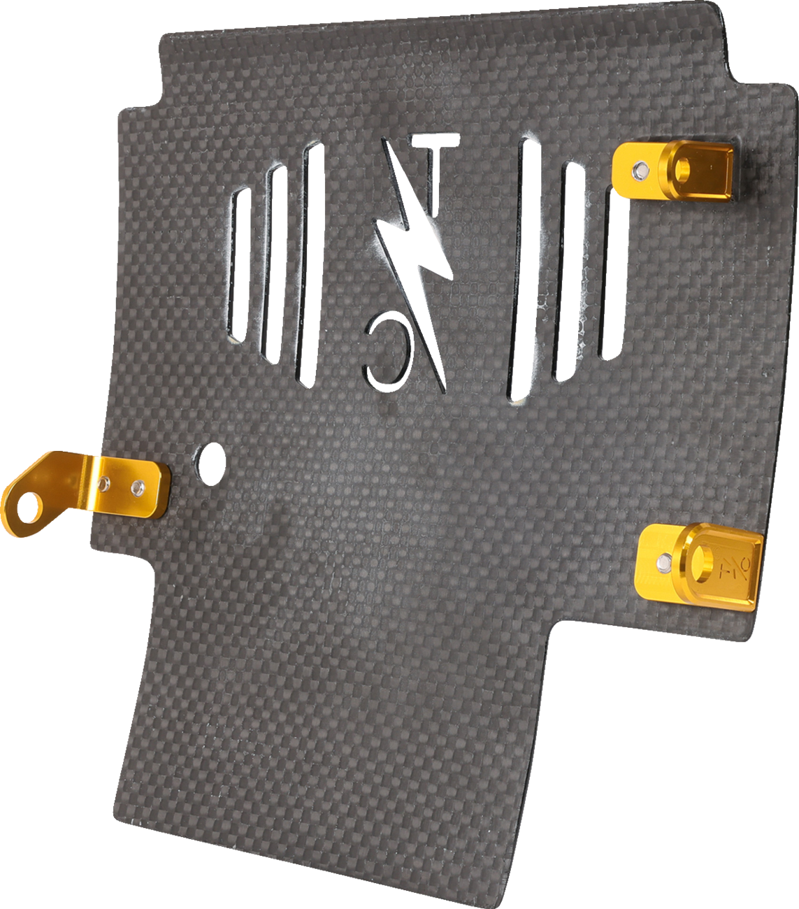Thrashin supply co. Skid Plate - Carbon Fiber/Gloss - With Gold Brackets - FLHX/FLTRX 2024-2024 Harley Davidson FLTRX Road Glide / 2024-2024 Harley Davidson FLHX Street Glide