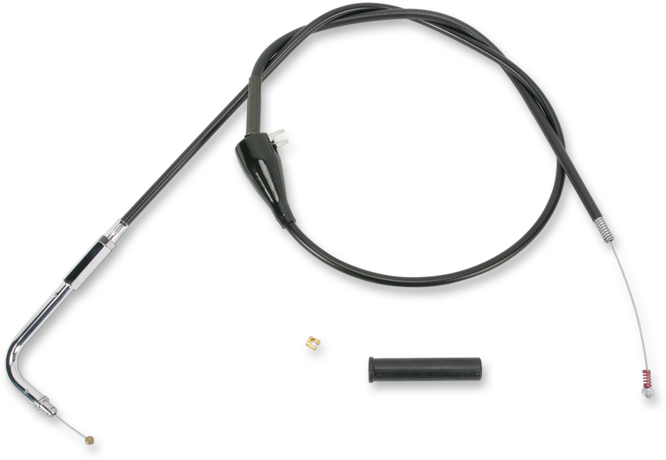 Drag specialties Black Vinyl Idle Cable - 26-1/2" Harley Davidson