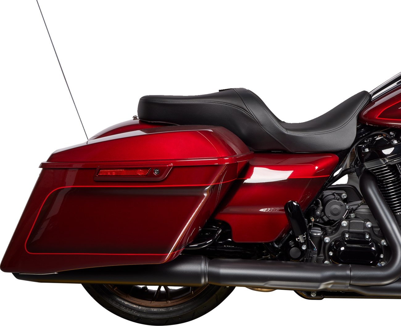 Drag specialties seats Freedom Seat - Solar Leather - Black - Smooth - FLH '09-'23 Harley Davidson
