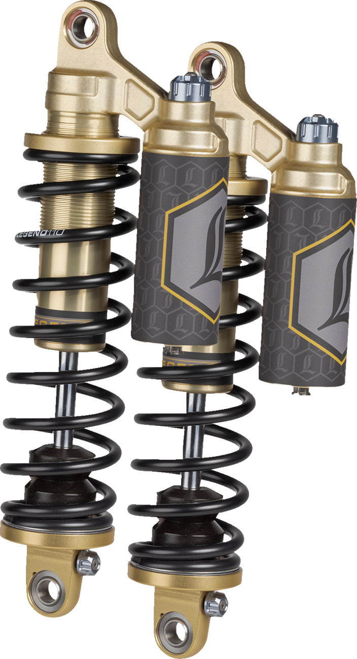 Legend Suspension REVO-ARC Piggyback Reservoir Shocks For Harley Dyna 1999-2017