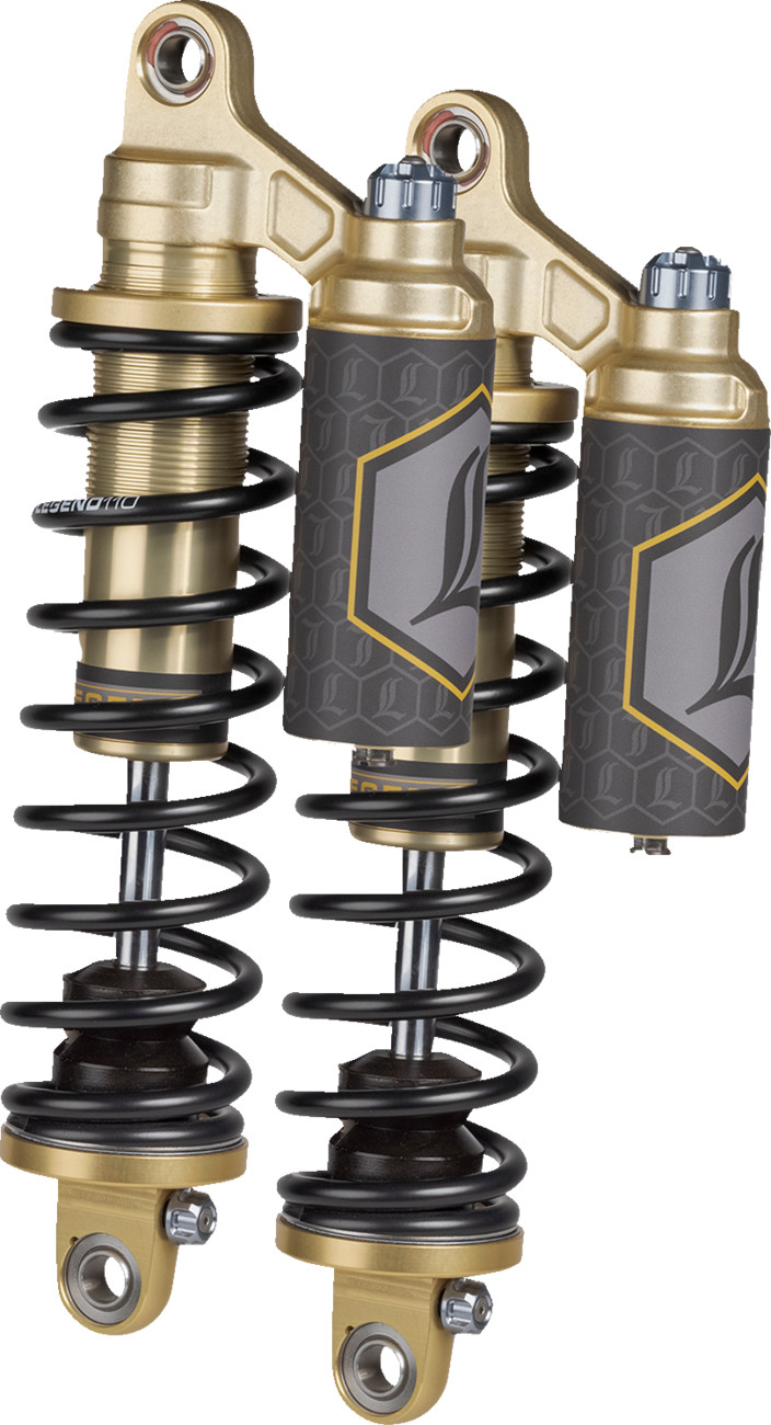 Legend Suspension REVO-ARC Piggyback Reservoir Coil Shocks For Harley FXR 1984-2000