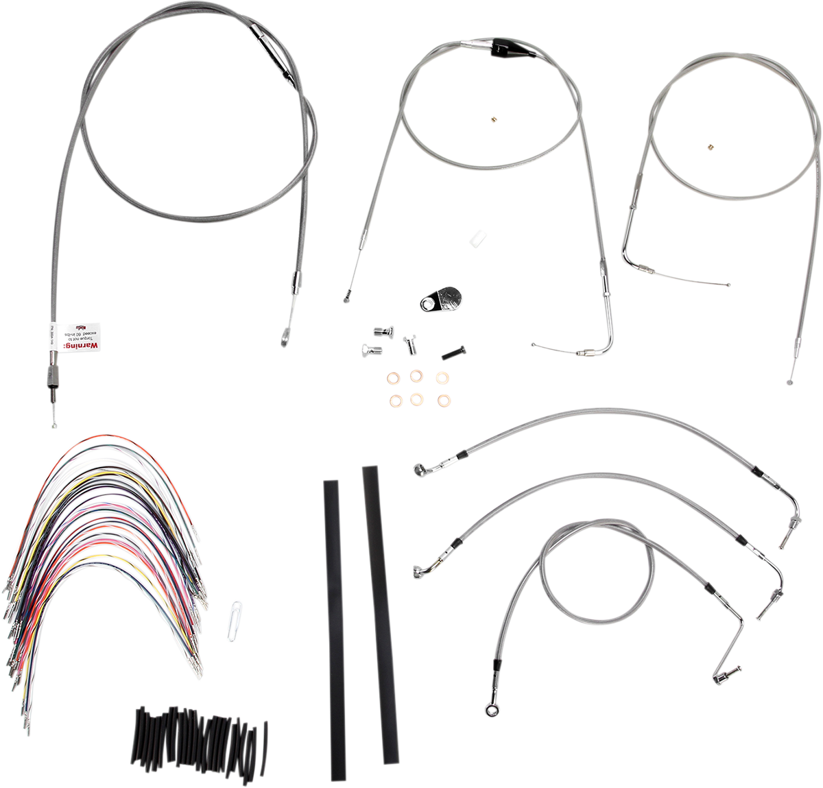 Burly Handlebar Cable Installation Kit For Harley w/ ABS