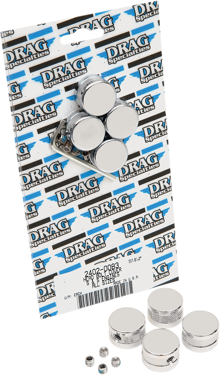 Drag Specialties Head Bolt Covers - S&S Engines