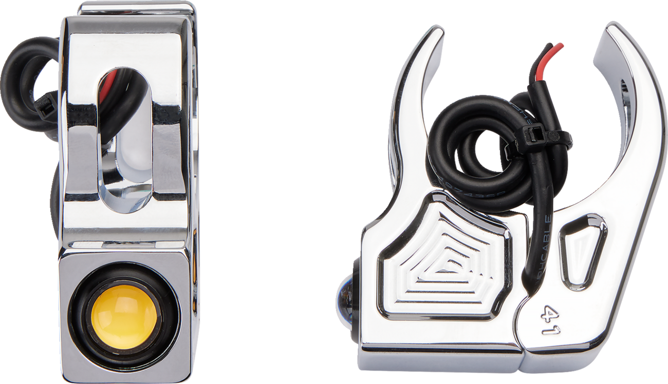 Joker Machine Rat Eye Fork Mount LED Turn Signals