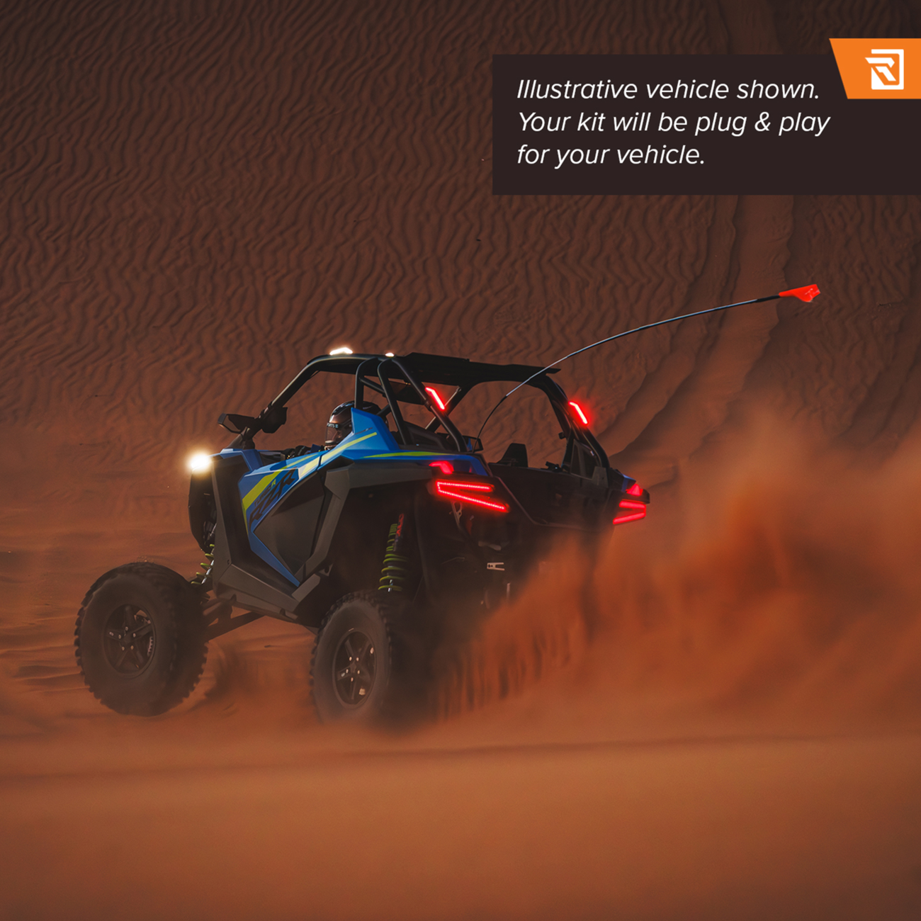 Ravek Running/Brake Light - Red - RZR Pro R Polaris