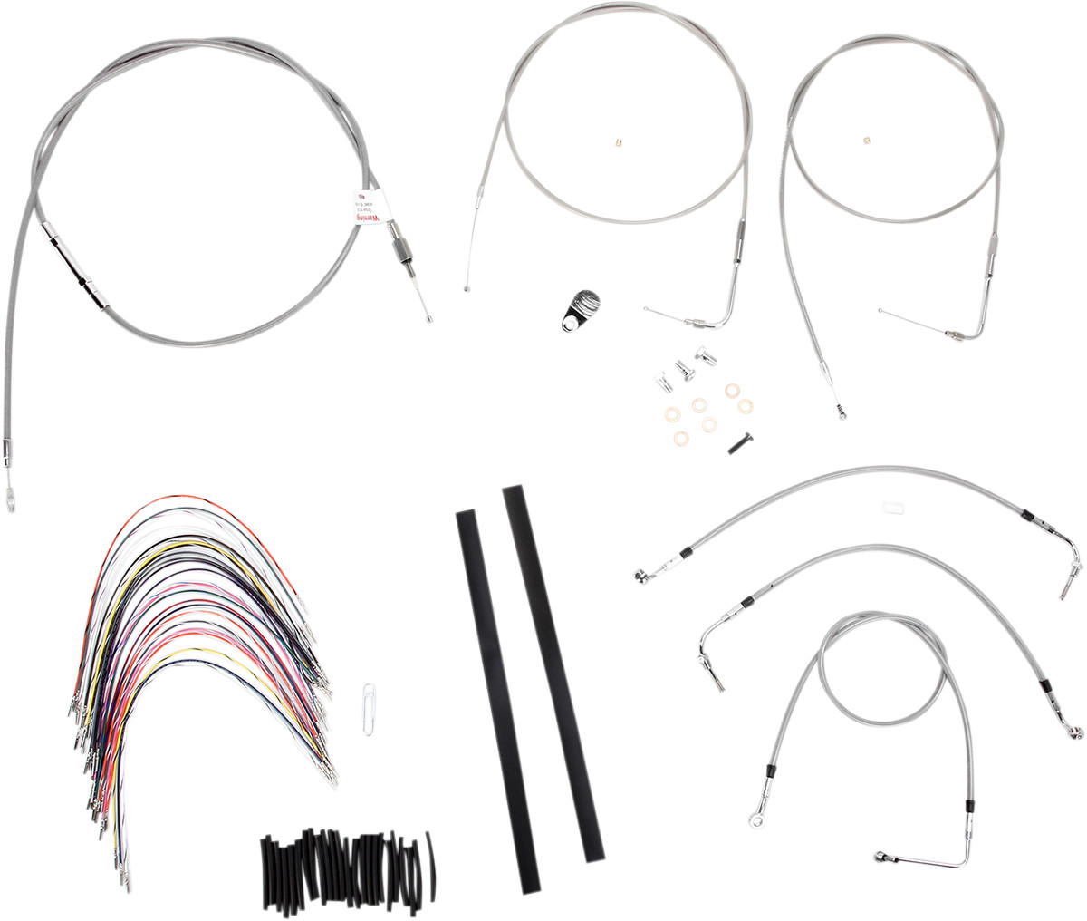 Burly Handlebar Cable Installation Kit For Harley Road King / Glide 2000-2006