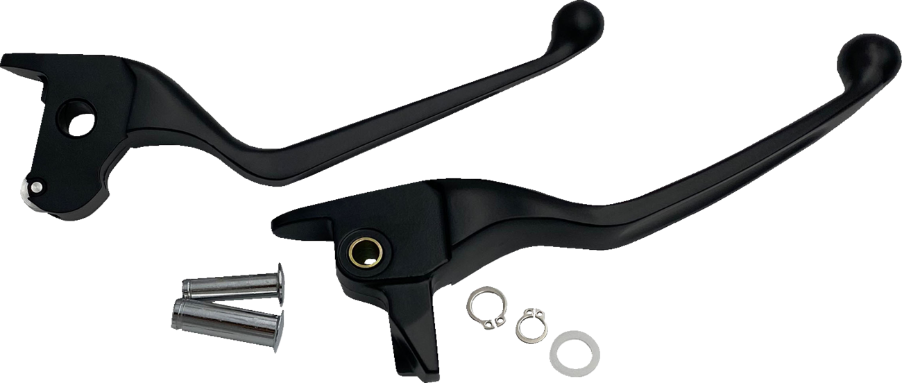 Drag specialties Narrow Lever Set - Black Harley Davidson