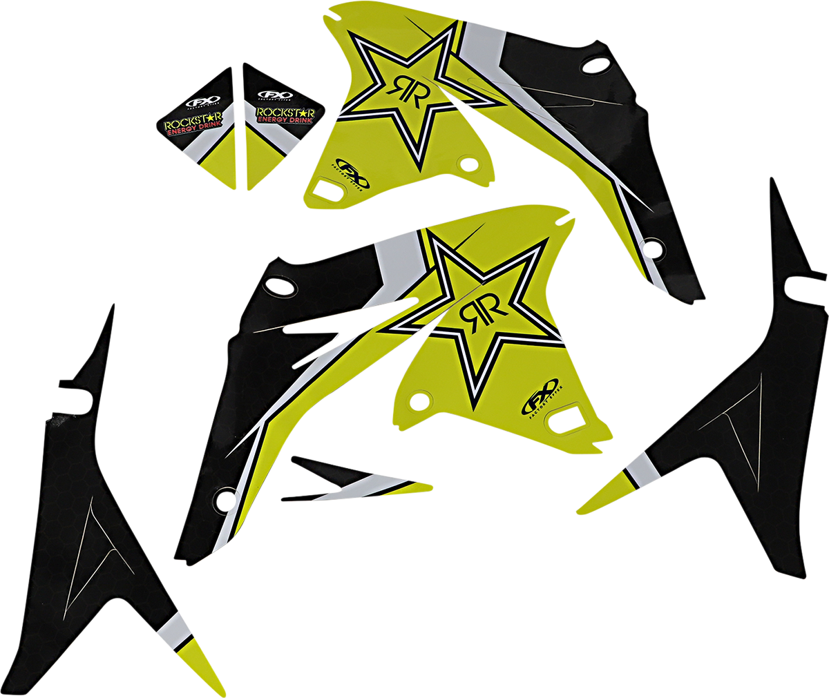 Factory effex Rockstar Shroud Graphic Kit 2010-2018 Suzuki RMZ250