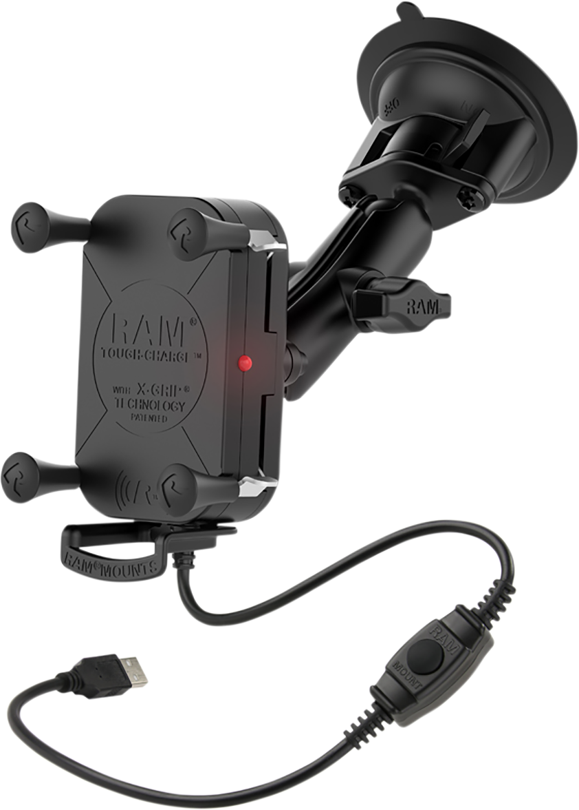 Ram mounts Tough-Charge™ Waterproof Wireless Charging Mount - Suction Cup Mount
