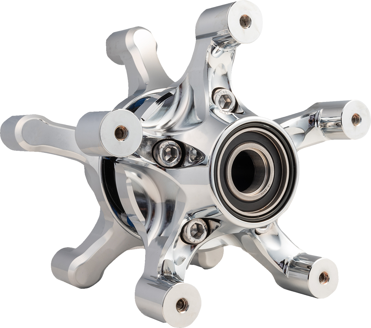 Arlen ness Spider Hub - Dual Disc - Front - Chrome Harley Davidson