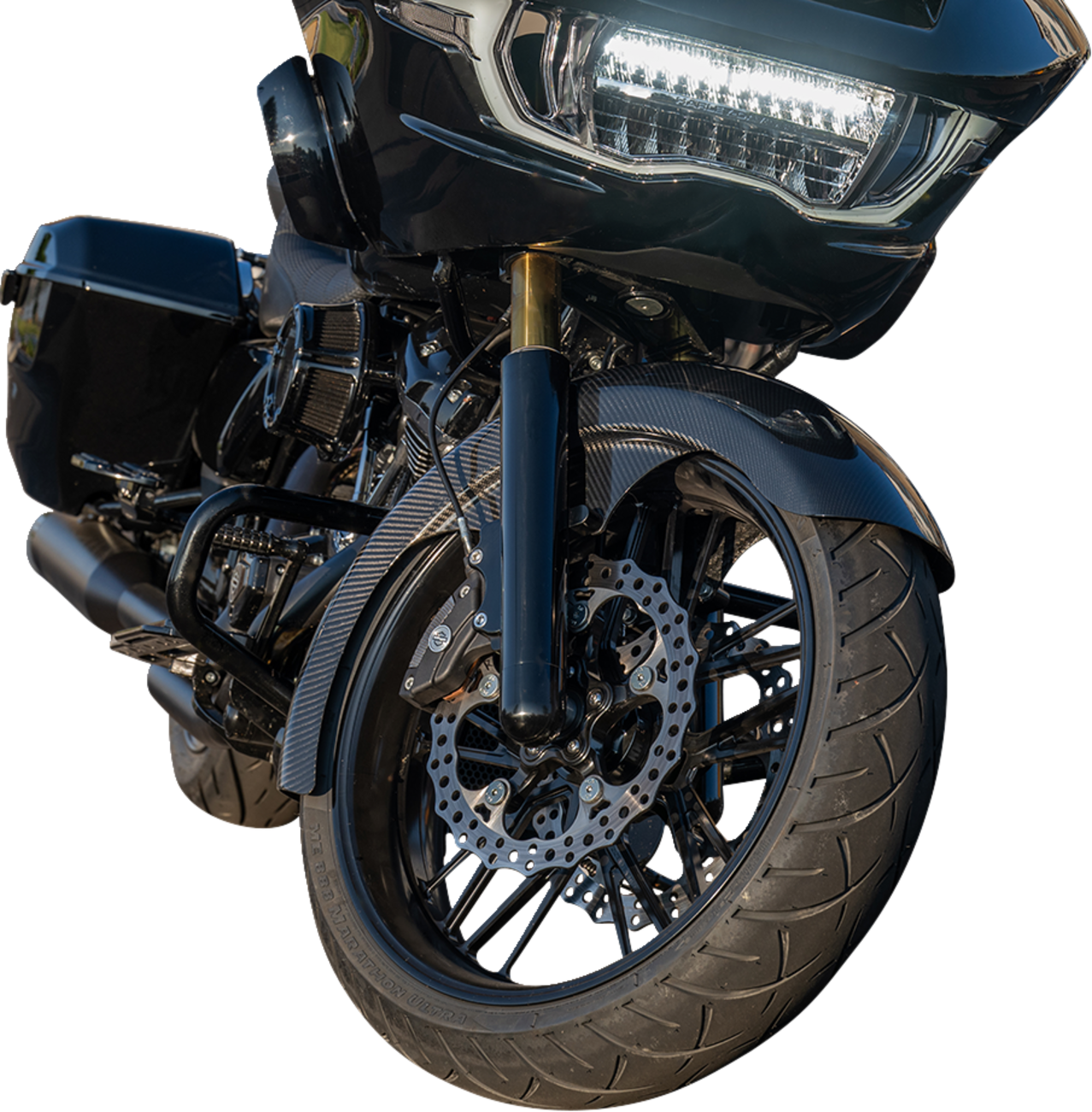 Arlen Ness Carbon Fiber Fat Wrapper Front Fender For Harley Touring 2024