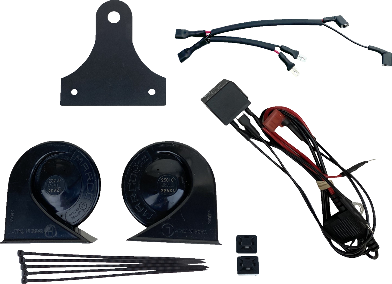 Custom Dynamics Electromagnetic Dual Horn Kit For Harley 1991-2025