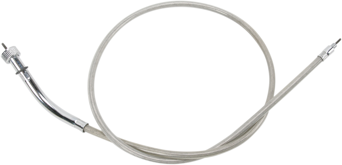Drag specialties Front-Wheel Drive Speedometer Cable - 41-1/2" - Braided Harley Davidson