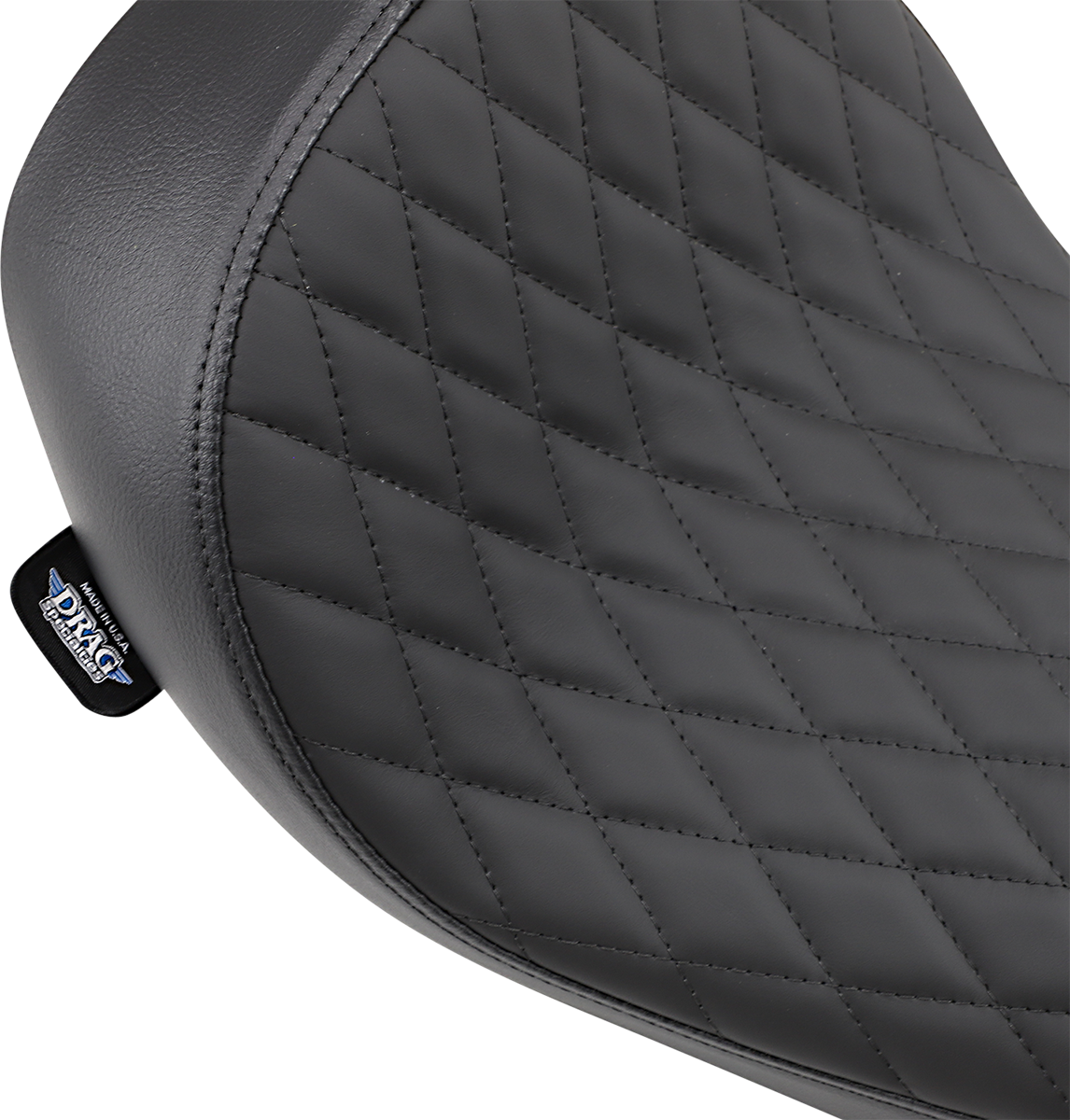Drag specialties seats Low Solo Seat - Diamond Stitch - FXD/FLD '06-'17 Harley Davidson