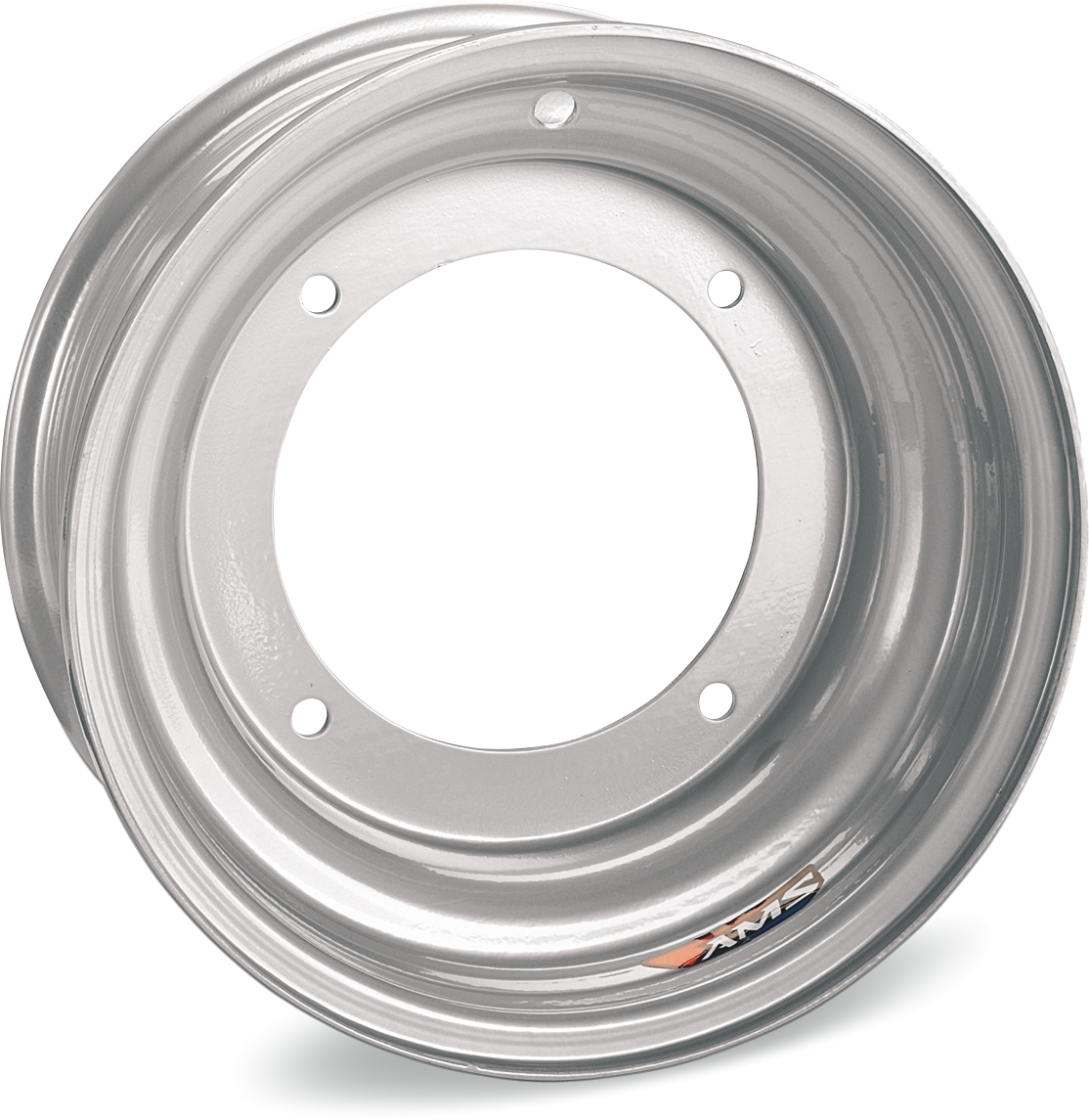 AMS [0231-0010] Steel Replacement Wheel 10x5 - 2+3 Offset - 4/144 | Wheel Stl 10X5 4/144 2+3