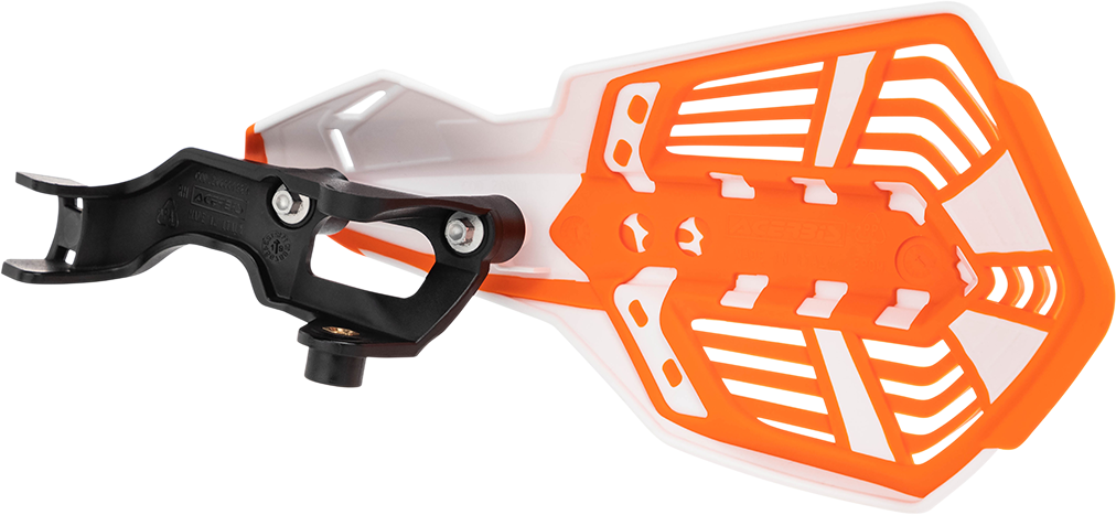 Acerbis K-Future Handguards - White/Orange Husqvarna/KTM/Sherco/Gas Gas/Triumph