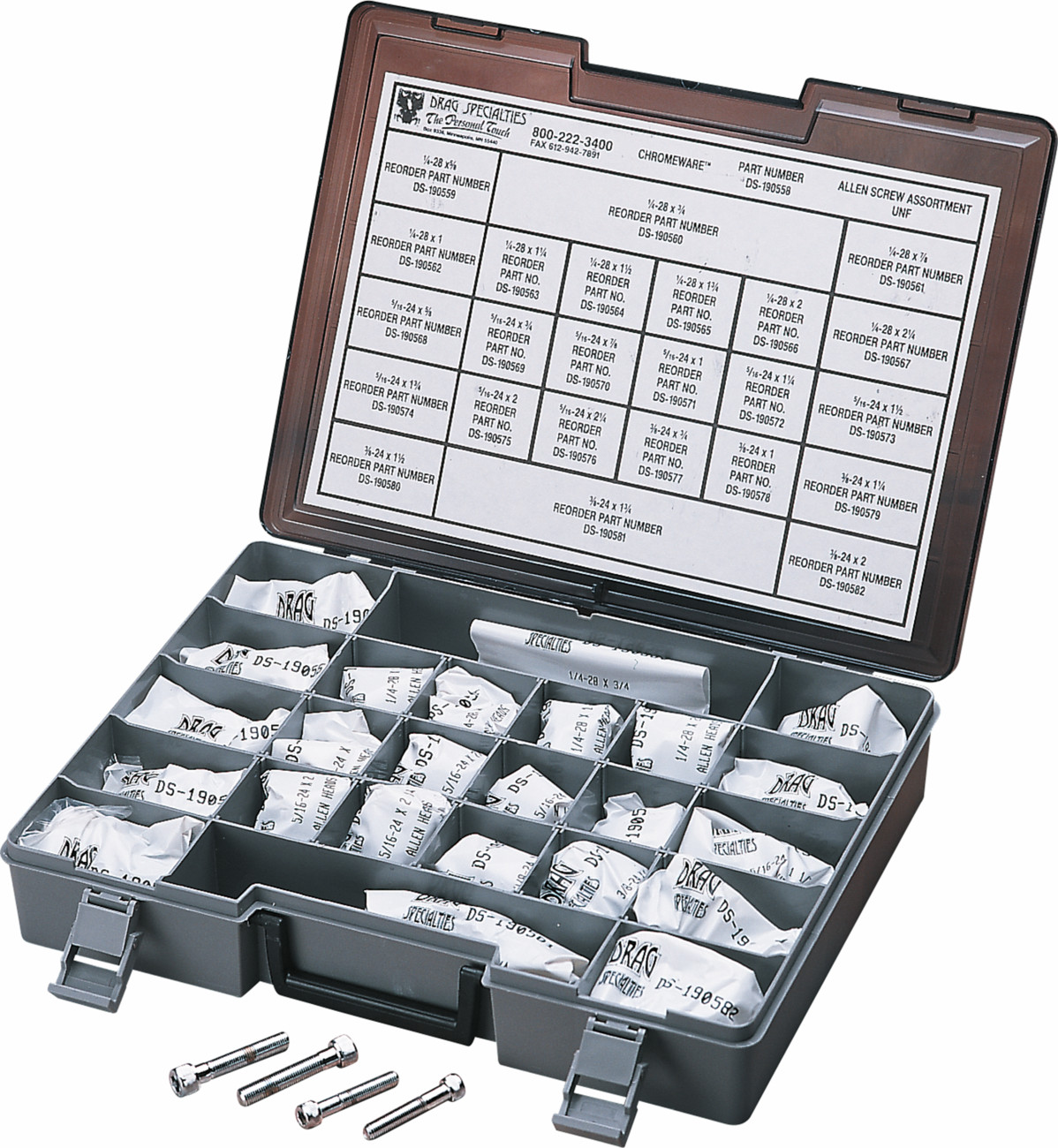 Drag Specialties Fine-Thread Socket-Head Bolt Assortment Kit
