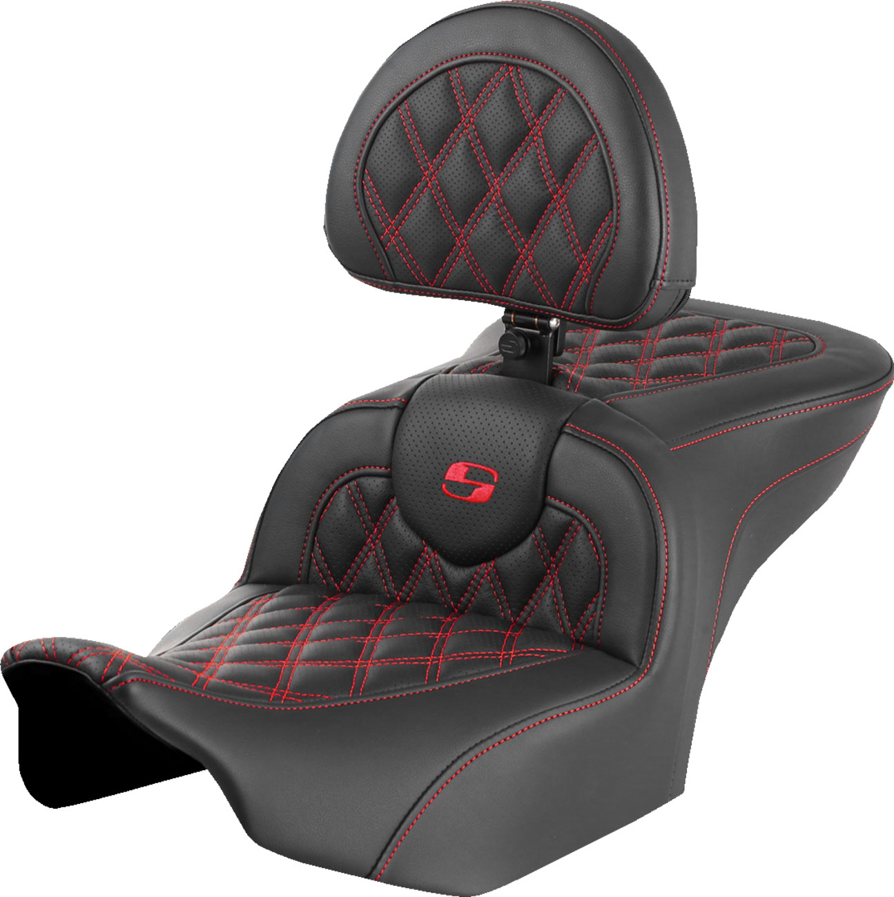 Saddlemen Roadsofa LS Lattice Stitch 2-Up Seat For Harley FLHX / FLTRX 2023-2025