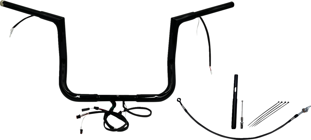 Fat Baggers Inc. 1 1/4" Wired Flat Top Handlebar Kit For Harley Touring 2021-2025