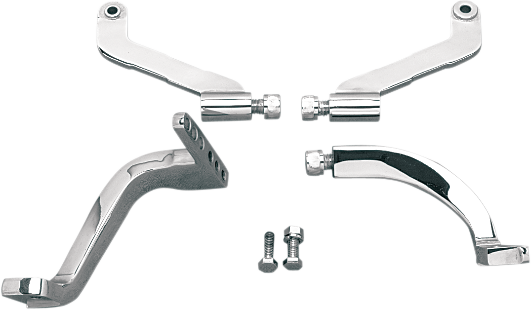 Drag specialties Floorboard Mounting Brackets - Chrome - FLT/FLHT Harley Davidson