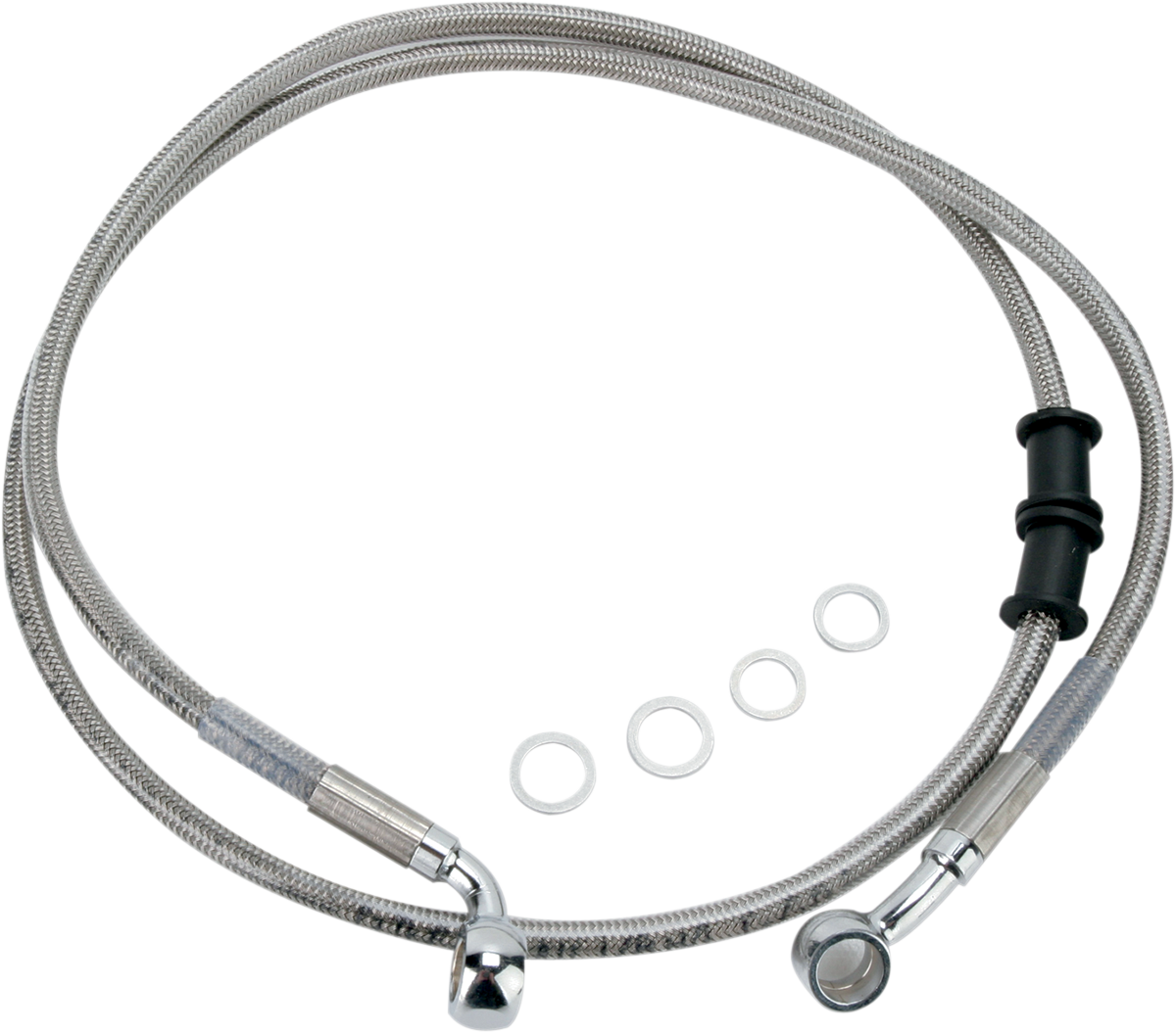 Drag specialties Brake Line - Front (Upper) - Stainless Steel Harley Davidson