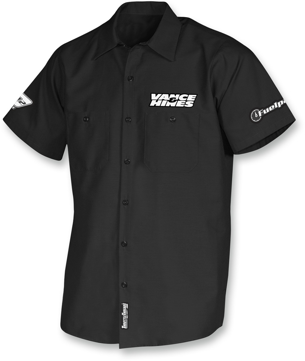 THROTTLE THREADS Vance & Hines Shop Shirt