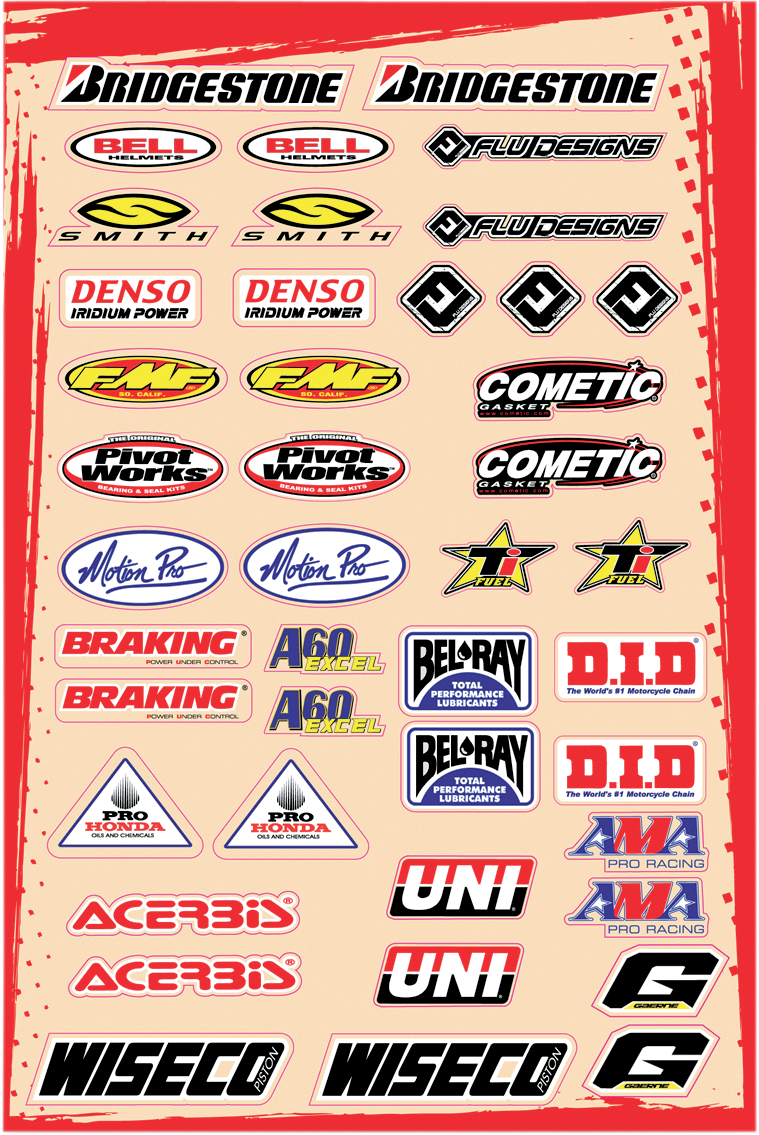 FLU DESIGNS INC. Universal Logo Decal Kit