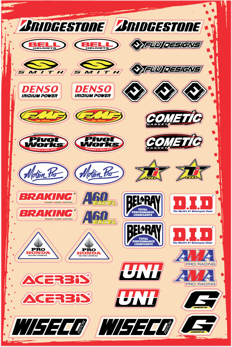 FLU DESIGNS INC. Universal Logo Decal Kit