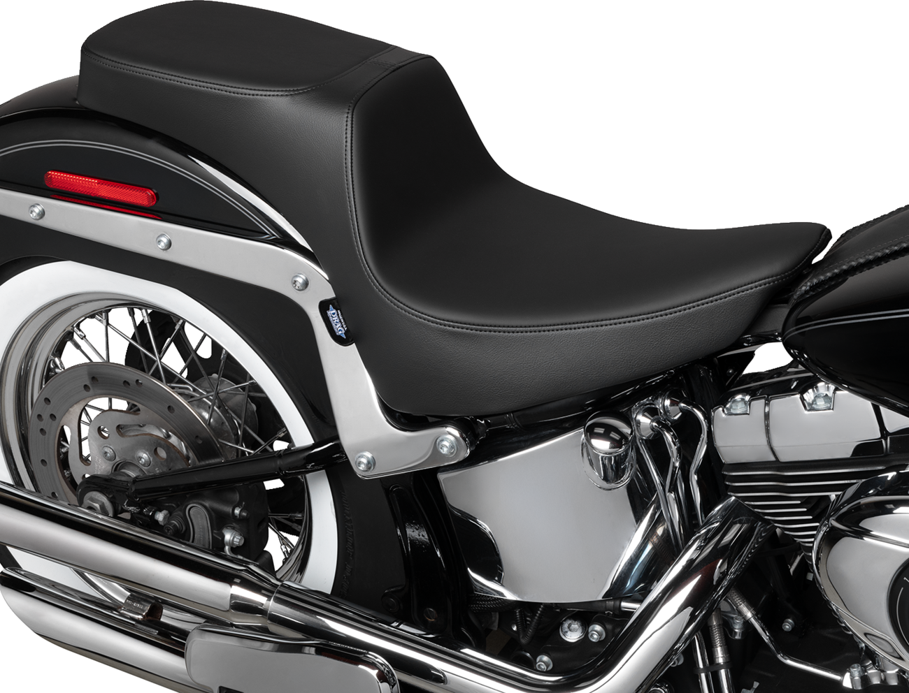 Drag specialties seats Performance Predator 2-Up Seat - Solar Leather - Smooth - FL '00-'17 Harley Davidson