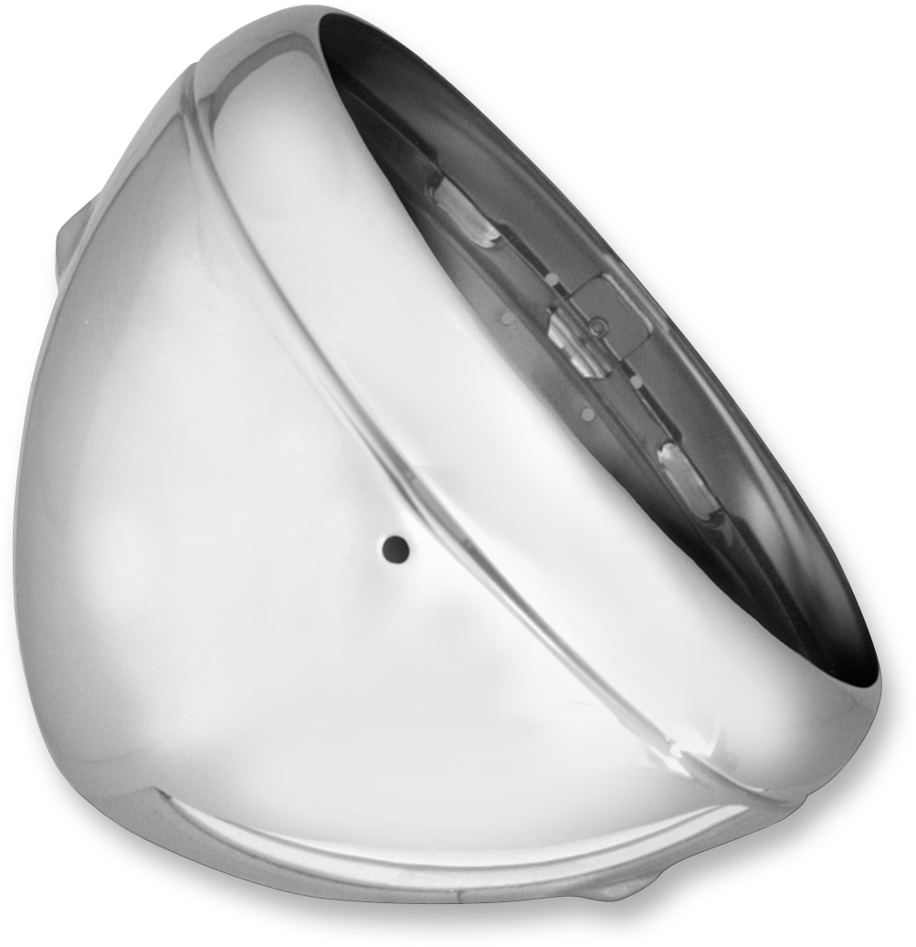 Emgo Lucas Style Headlight Shell - 7" - Chrome