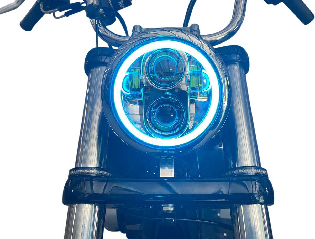 Custom Dynamics ProGLow 5 3/4" LED Headlamp For Harley Dyna / Softail / Sportster 1986-2022