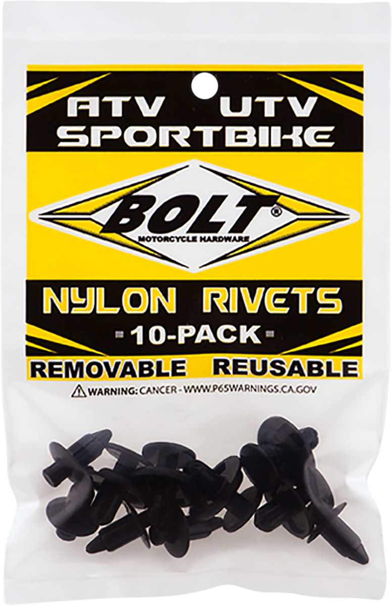 Bolt Push/Pry Rivets - M7 - 10 Pack