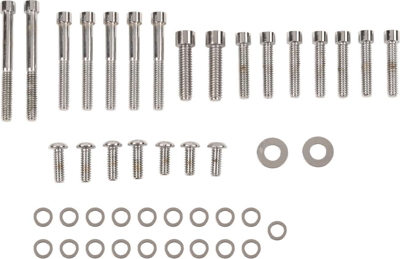 Drag Specialties Inner and Outer Primary/Derby/Inspection Covers Bolt Set