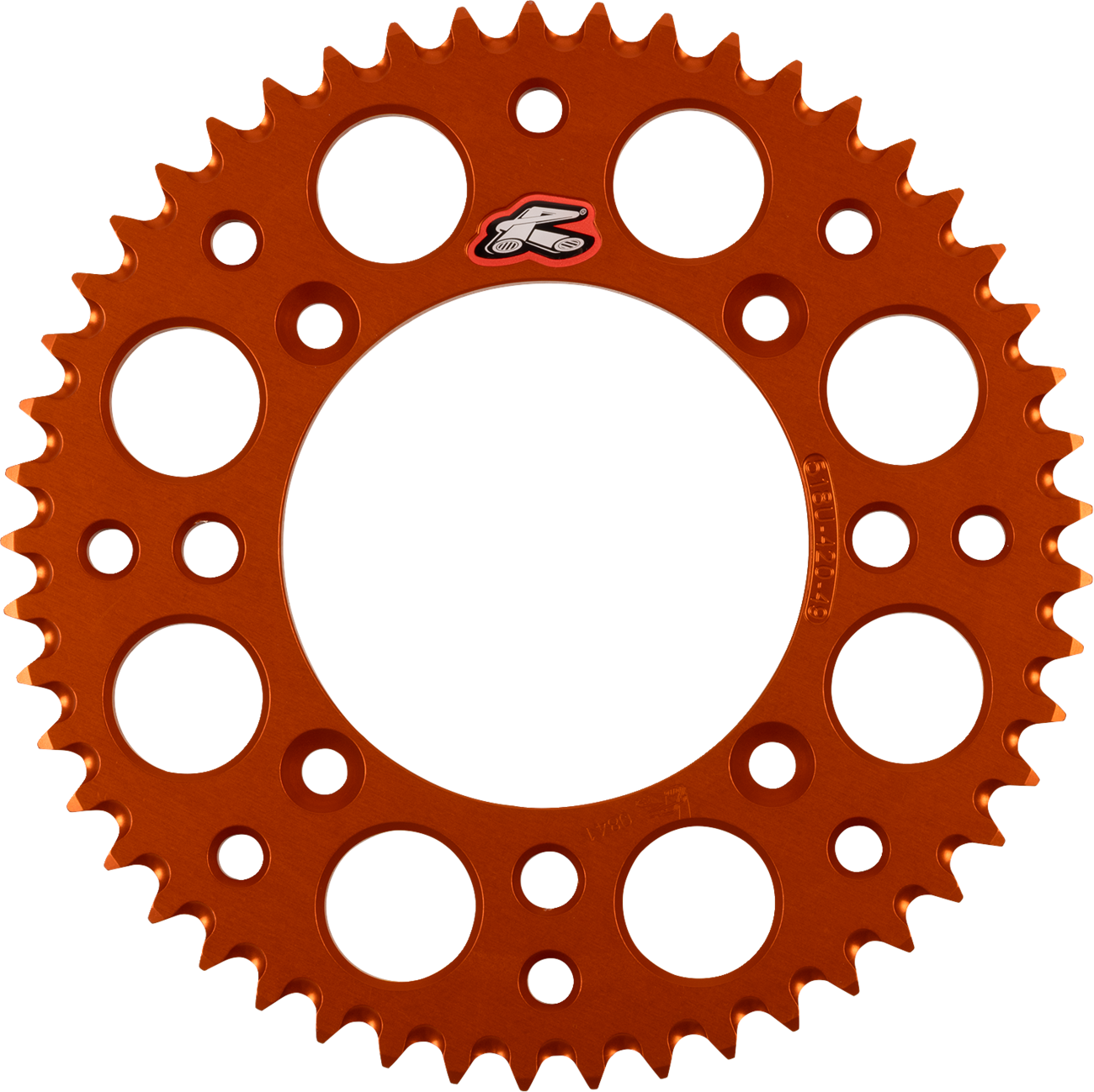 Renthal Rear Sprocket - Aluminum - 49 Tooth - Orange - KTM 49T