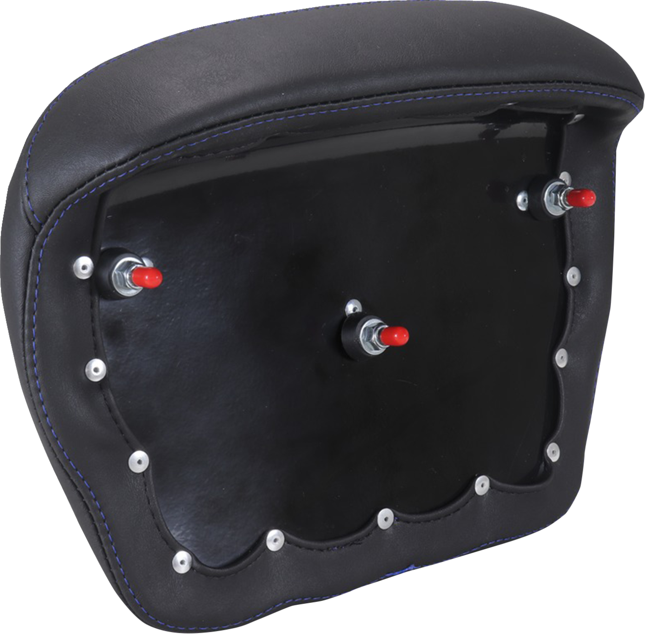 Mustang Chopped Tour-Pak® Pad - Sky Blue Stitching - FLH/FLT '23-'25 Harley Davidson