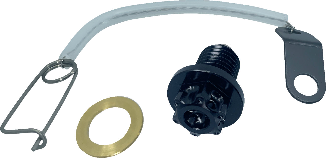 Psr Magnetic Drain Plug - M12 x 1.50 x 21 mm - Black Suzuki/Kawasaki/Honda